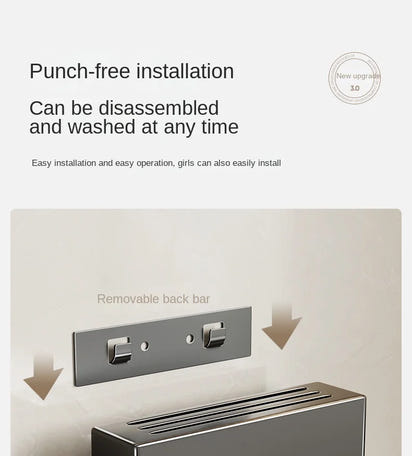 Kitchen knife storage box, knife holder, non-perforation, wall-mounted rack, kitchen items，kitchen accessories organizer