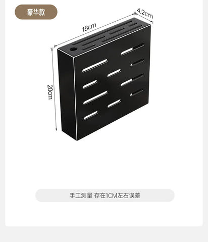 Kitchen knife storage box, knife holder, non-perforation, wall-mounted rack, kitchen items，kitchen accessories organizer