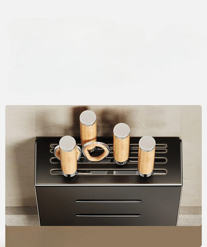 Kitchen knife storage box, knife holder, non-perforation, wall-mounted rack, kitchen items，kitchen accessories organizer